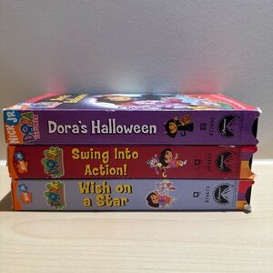 Vintage Dora The Explorer VHS Lot of 3